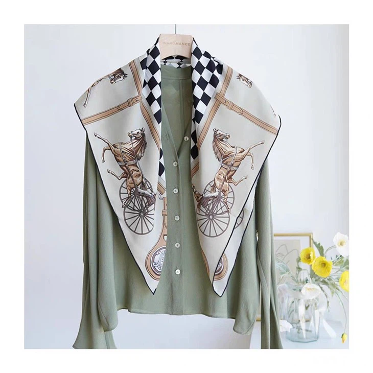 Bespoke Luxury And Classic Pattern 100% Mulberry Silk Scarf